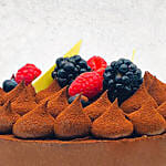 Chocolate Truffle Cream Cake- 6 Inches