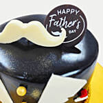 Father's Day Moustache Chocolate Mousse Cake