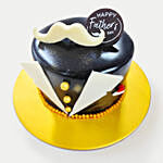 Father's Day Moustache Chocolate Mousse Cake With Moet Champagne