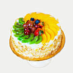 Fruit Cake With 3 Red Roses Bouquet