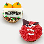 Halloween Themed Chocolate Ganache Cupcakes 2pcs