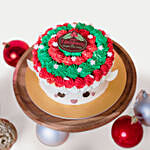 Jolly Christmas Vanilla Raspberry Cake