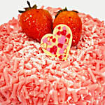 Pink Chocolate Strawberry Cake