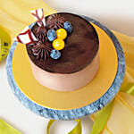 Tempting Chocolate Cake With Birthday Balloons