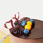 Tempting Chocolate Cake With Birthday Candles