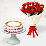 Timeless Roses & Red Velvet Peanut Butter Cake