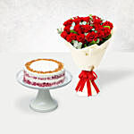 Timeless Roses & Red Velvet Peanut Butter Cake