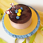 Tempting Chocolate Cake With It's A Boy Balloons Set