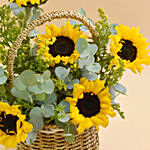 Sunflowers Shine Basket