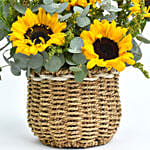 Sunflowers Shine Basket