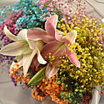 Colourful Snowfall Bouquet