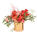 Attractive Golden Arrangement For Mother's Day