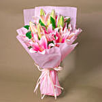 Passionate Oriental Pink Lilies for Mothers Day