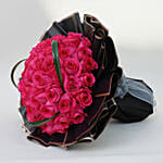52 Dark Pink Roses for 520 V day