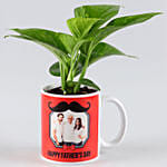 Money Plant In Personalised Mug For Dad