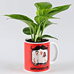 Money Plant In Personalised Mug For Dad