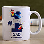 No 1 Dad White Ceramic Mug Hand Delivery