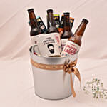 Beer Bucket with Printed Mug For Dad