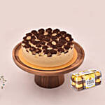 Irresistible Tiramisu Cake With 16 Pcs Ferrero Rocher