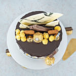 Black and White Chocolate and Biscuit Black Chocolate Cake 6 inch
