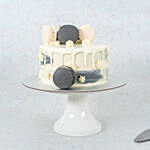 Grey and White Macarons Rose Lychee Cake 8 inch