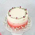 Ombre Pink Baby Breath Strawberry Cake 6 inch