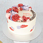 Rosetta Wreath Black Chocolate Cake 8 inch