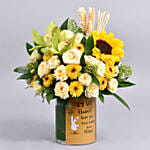 Get Well Soon Message Flowers Arrangement