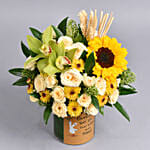 Get Well Soon Message Flowers Arrangement