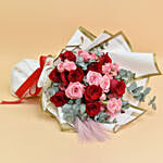 Pink and Red Roses Beauty Bouquet