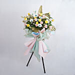 Congratulatory Flower Stand For Commendable Achievement