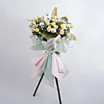 Congratulatory Flower Stand For Commendable Achievement