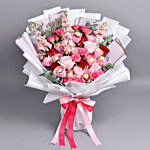 Pink Petals and Chocolates Bouquet