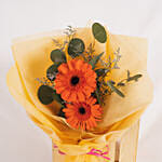 Cherry Red Gerbera Bouquet