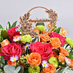 Congratulations Flowers Vase