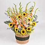 Gladiolus and Sunflower Beauties Basket