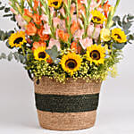 Gladiolus and Sunflower Beauties Basket