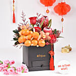 Joyful Mid Autumn Wishes In Box with Mooncakes Box