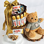 Nutella Joy Arrangement and Teddy