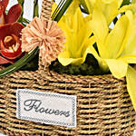 Birthday Wishes Flowers Basket