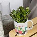 Crassula Plant Birthday Mug