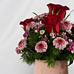 Heartfelt Floral Wishes with Teddy
