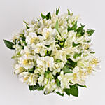 White Peruvian lily Arrangement