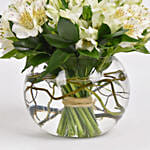 White Peruvian lily Arrangement