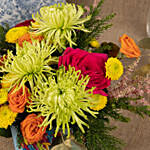 Estatic Birthday Flowers Vase