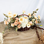 Fuzzy and Beautiful Flowers Basket