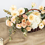 Fuzzy and Beautiful Flowers Basket