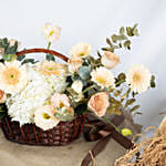 Fuzzy and Beautiful Flowers Basket