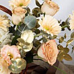 Fuzzy and Beautiful Flowers Basket