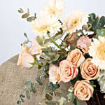 Fuzzy and Beautiful Flowers Basket